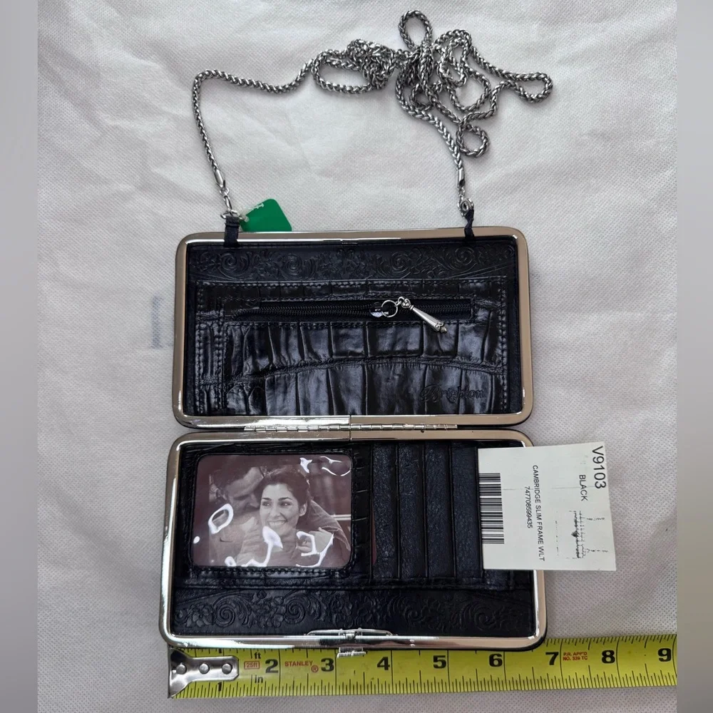 Brighton Black Leather Bag/Clutch